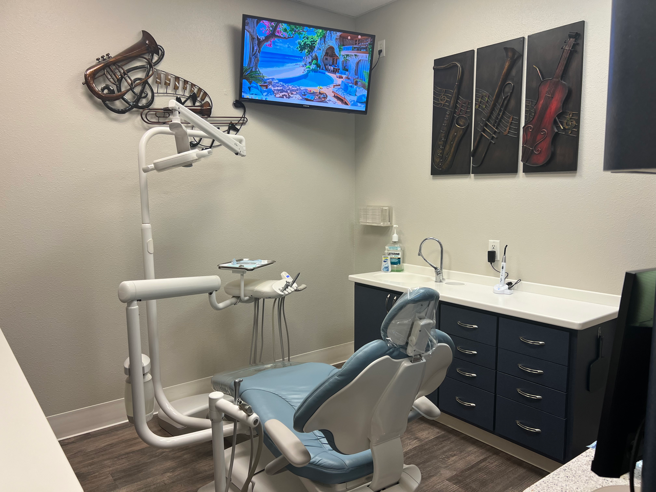 Modern dental office interior